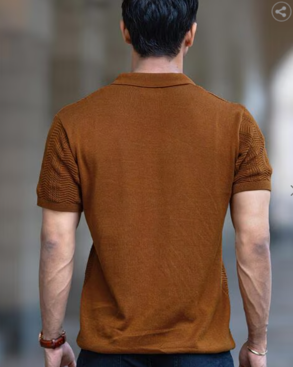 MANIAC Men Slim Fit Polo T-Shirt with Short Sleeves