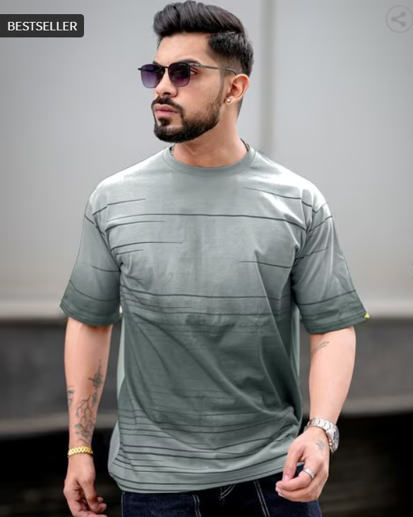 MANIAC Men Oversized Fit T-shirt