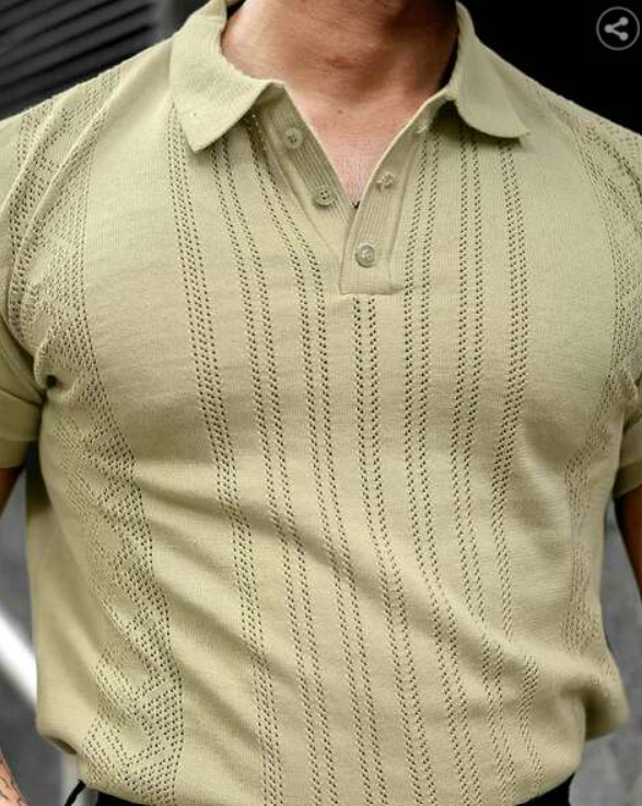 MANIAC Men Slim Fit Polo T-Shirt
