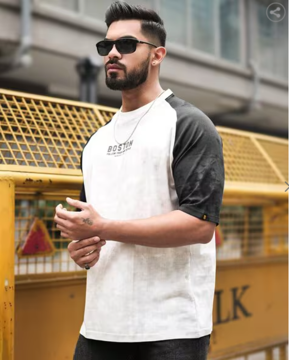 MANIAC Men Oversized Fit T-shirt