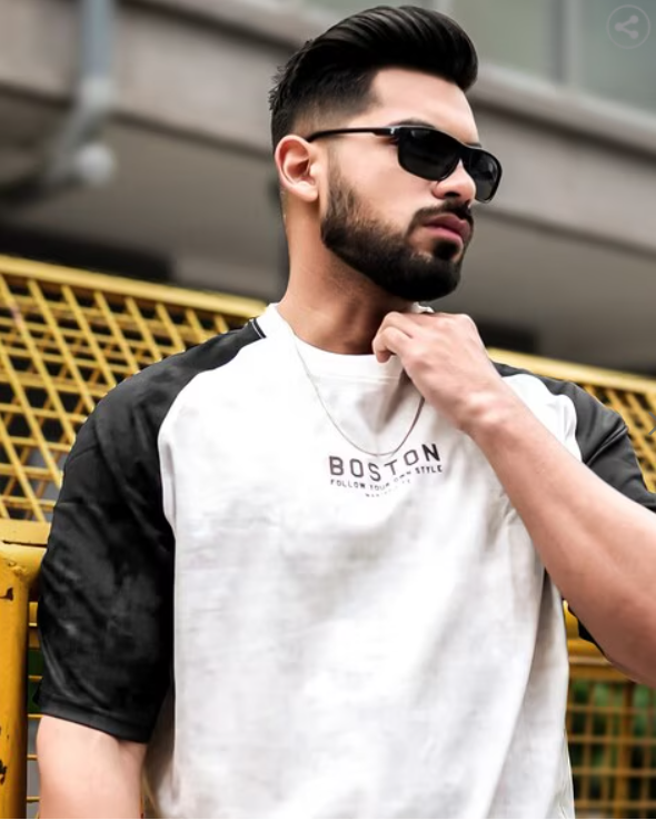 MANIAC Men Oversized Fit T-shirt