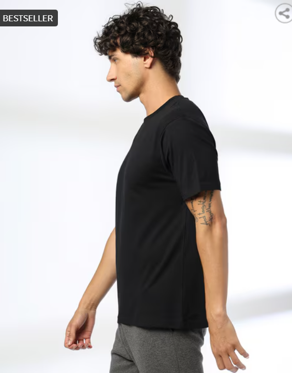 TEAMSPIRIT | Men Regular Fit Crew-Neck T-Shirt