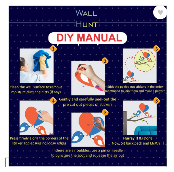 WallHunt 66 cm astronaut in space wall stickers for bedroom,living,kids room etc Self Adhesive Sticker  (Pack of 1)