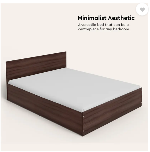 Godrej Interio Ewa Engineered Wood King Box Bed  (Finish Color - Brown, Delivery Condition - Knock Down)