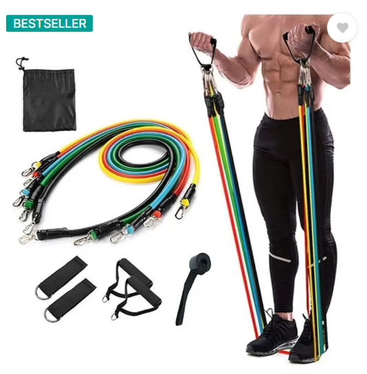 YIXTY Resistance Bands Set for Exercise, Stretching, and Workout Toning Resistance Tube  (Multicolor)