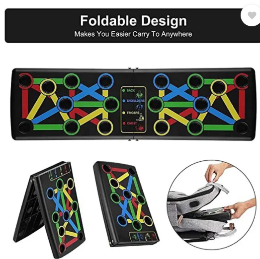 GORMERY Multifunctional Foldable Home Exercise Fitness Equipment, Push up flex board Fitness Accessory Kit Kit