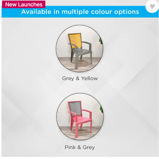 Nilkamal Mid Back Chair with Arm CHR2226 Home,Office, Garden,Restaurants,Indoor, Outdoor Plastic Cafeteria Chair  (Brown, Set of 2, Pre-assembled)