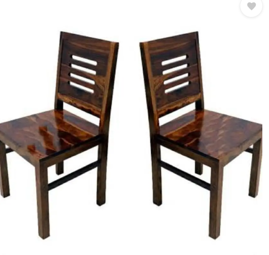 Allie Wood Finish Color - Walnut Brown Solid Wood Dining Chair  (Set of 2, Finish Color - Walnut BROWN)