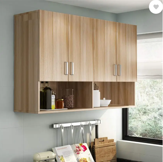 Spyder Craft Matte Finish Wall Mounted Kitchen , Bathroom , Office File Cabinet Multi Purpose Engineered Wood Kitchen Cabinet  (Finish Color - Oak, DIY(Do-It-Yourself))