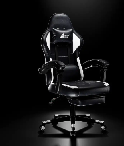 GREEN SOUL Blade Ergonomic Gaming Chair|Multi-Functional Computer Chair|Ergo Sync Armrest Gaming Chair  (Black, White)