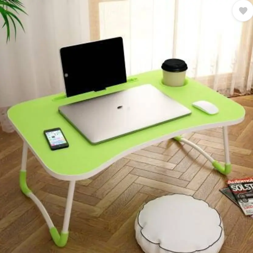 GIRGIT Foldable multipurpose Table Wood Portable Laptop Table  (Finish Color - Mattee, Pre Assembled)