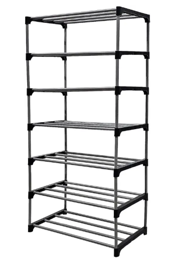 CMerchants Grey-Metal-6 Layer Carbon Steel Collapsible Wardrobe  (Finish Color - Grey, DIY(Do-It-Yourself))