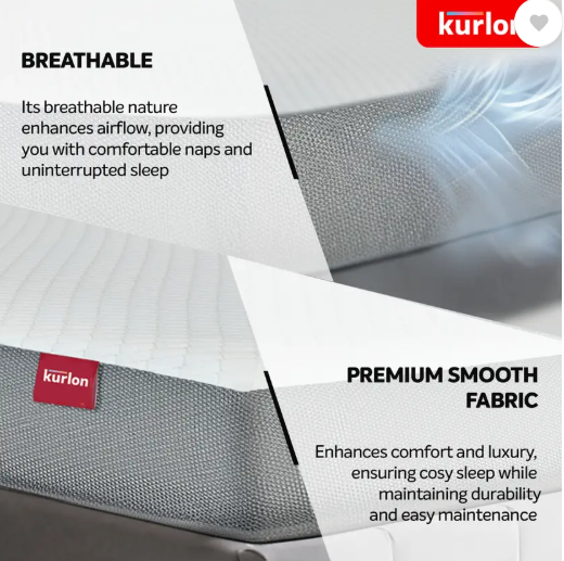KURLON Ortho, Medium-Firm Support 5 inch King Memory Foam Mattress  (L x W: 75 inch x 72 inch)