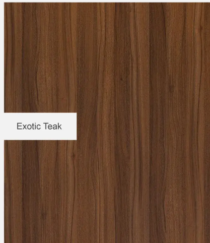 A GLOBIA CREATIONS Briza Engineered Wood 2 Door Wardrobe  (Finish Color - Exotic Teak, Knock Down)