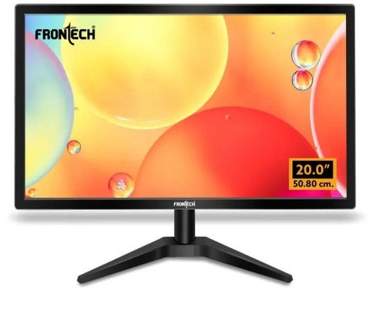 Frontech - 50.8 cm (20 inch) HD LED Backlit VA Panel Monitor (MON-0074)  (Adaptive Sync, Response Time: 3 ms, 60 Hz Refresh Rate)