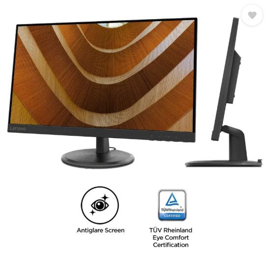 Lenovo 68.58 cm (27 inch) Full HD VA Panel with TUV Eye Care Monitor (D27-40/D27-30)  (Response Time: 4 ms, 75 Hz Refresh Rate)