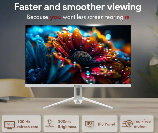 MarQ by Flipkart 60.96 cm (24 inch) Full HD IPS Panel Inbuilt Speakers Monitor (24FHDMEQNNXO)