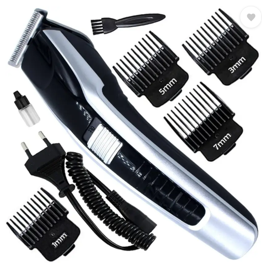 Dazzel Flex Hair Trimmer AT-538 Beard and Hair Clipper Fully Waterproof Trimmer 45 min Runtime 4 Length Settings  (Grey, Black)