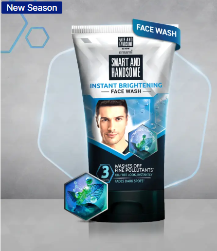 Smart & Handsome Instant Brightening |Washes off Fine Pollutants|150GM Each Face Wash  (300 g)