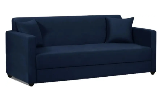 Apostate Morris 3 Seater Sofa set for Living Room Fabric 3 Seater Sofa  (Finish Color - Navy Blue, Pre-assembled)