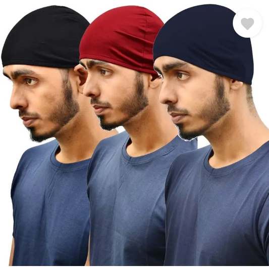 Motus | Solid Skull Cap  (Pack of 3)