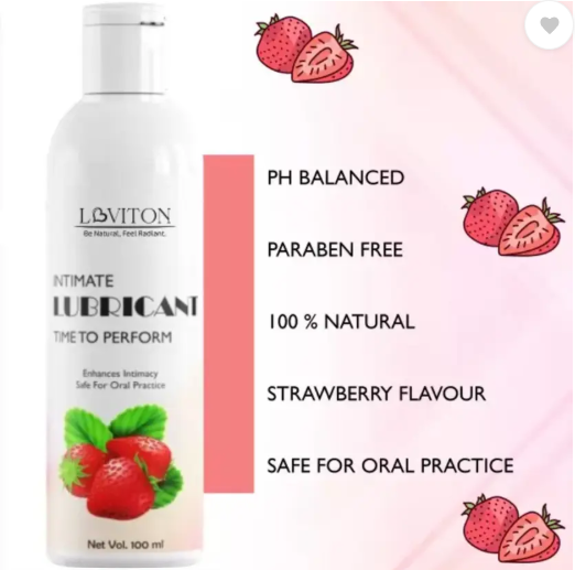 loviton Lube - Strawberry Flavoured Lubricant Lubricant  (100 ml)