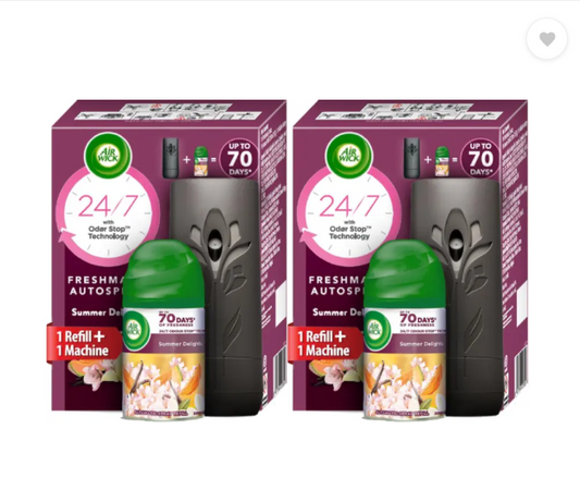Airwick Summer Delights Automatic Spray Automatic Spray+ Summer Deilghts Refill (Pack of 2)  (2 x 250 ml)