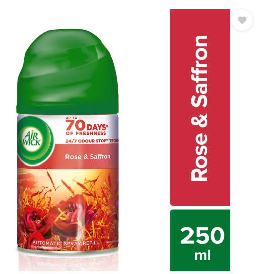 Airwick Rose & Saffron (Suitable for Home) Refill Rose & Saffron (Suitable for Home) Refill  (250 ml)