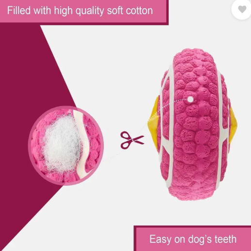 Pet Needs  Rubber, Latex Cute Squeaky Rubber Captain America Toy for Puppy and Cat-Small-Pink Rubber Squeaky Toy For Dog & Cat