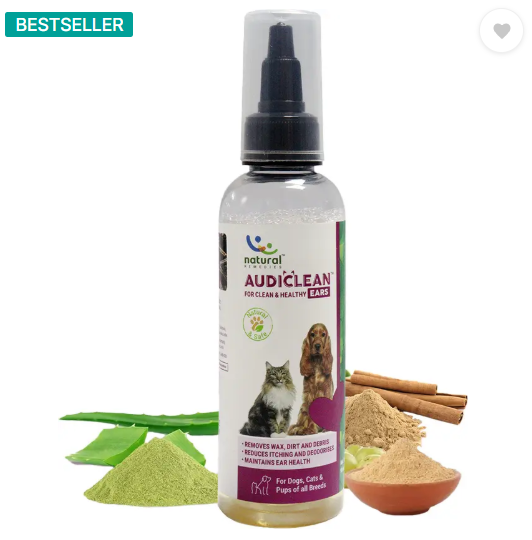 Natural Remedies Audiclean for Clean and Healthy Ears ,Removes Excessive Wax 90 ml Pet Ear Eye Wipes  (Pack of 1)