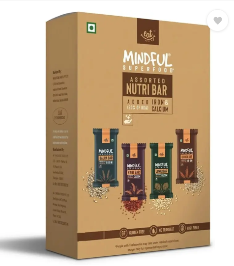 Eat Anytime Assorted Millet Nutri Bar | Energy Bar Sugar Free -(6pcs of 25gm) Nutrition Bars  (25 g, Variety Pack)