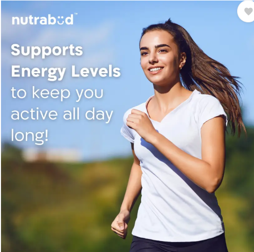 Nutrabud Organics Plant Based Vitamin B12 Supplement | Supports Nervous System  (120 Capsules)