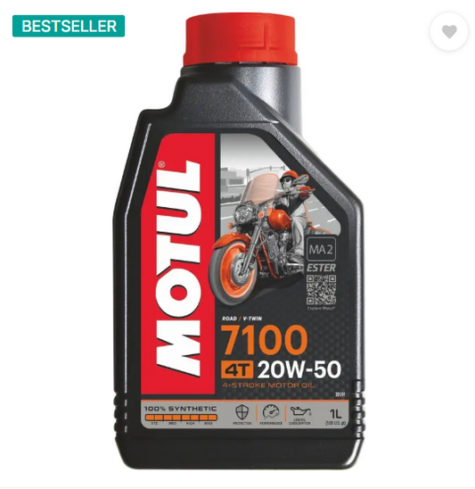 MOTUL 7100 4T 20W-50Ester core 100% Ester Full-Synthetic Engine Oil  (1 L)