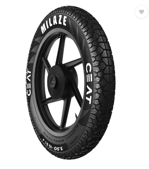 CEAT 102191 MILAZE TT 51J 3.50-10 Front & Rear Two Wheeler Tyre  (Street, Tube)