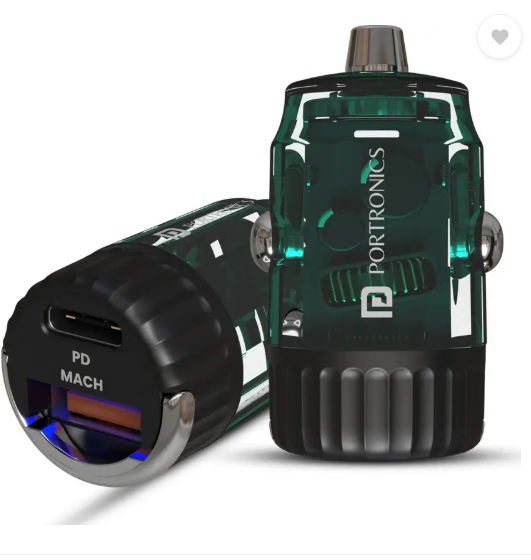 Portronics 36 W Turbo Car Charger  (Black)