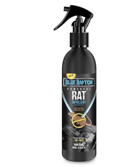 Blue Raptor Entry Rat Repellent Spray by Shadow Securitronics for Automobiles  (200 ml)