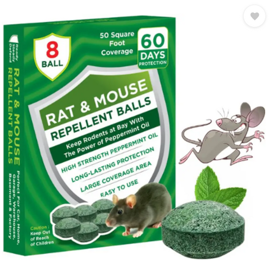 pestman Natural Rat Repellent Balls, Rat Repellent Trap For Home, Office And Car  (8 Units)