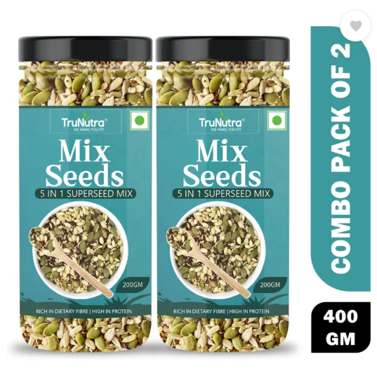 TruNutra 5-In 1 Healthy Diet Mix, For Weight Loss & Health Booster For Eating Mixed Seeds  (400 g, Pack of 2)