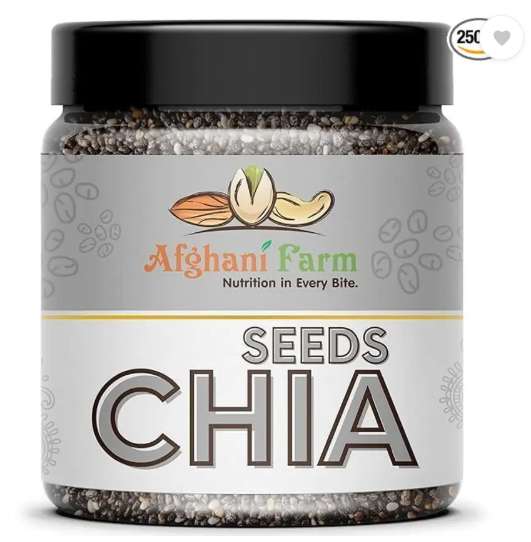 AFGHANI FARM Chia Seeds | Healthy food for eating diet snacks for weight loss. Chia Seeds  (250 g)