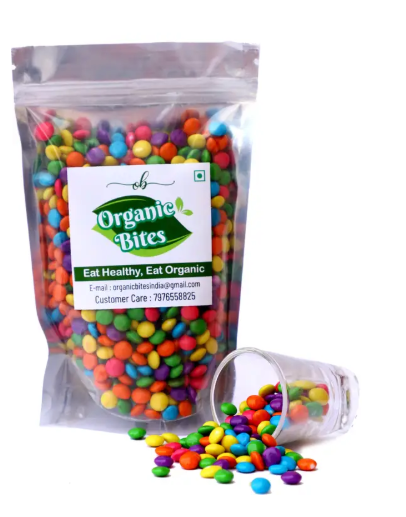 Organic Bites Chocolates Buttons (Chocolates Munchies) Crackles  (200 g)