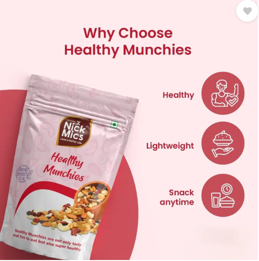 NICKMICS Healthy Munchies (mixed Trails) 250gm  (1 x 250 g)