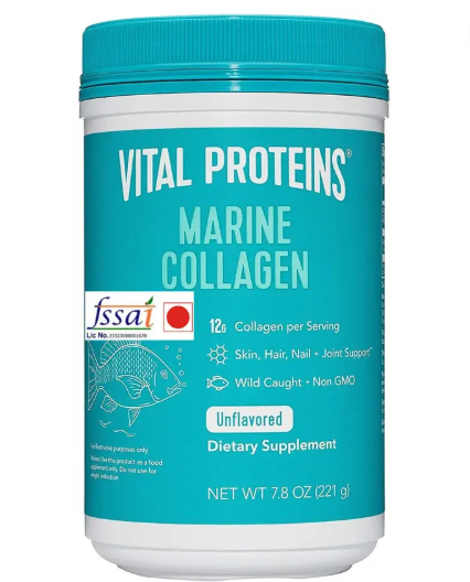 Vital Proteins Collagen Marine Collagen Dietary Supplement 7.8fl oz Nutrition Bars  (221 g, unflavored)