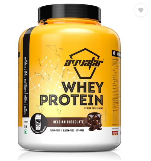 Avvatar WHEY PROTEIN Belgian Chocolate 2 Kg / 4.4 lbs Whey Protein  (2 kg, Belgian Chocolate)