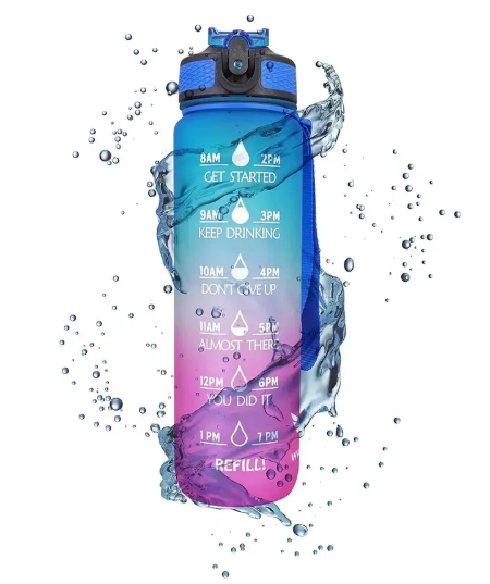 VRINDAENTERPRIS Water Bottle 1000 ml Water Bottle  (Set of 1, Multicolor)