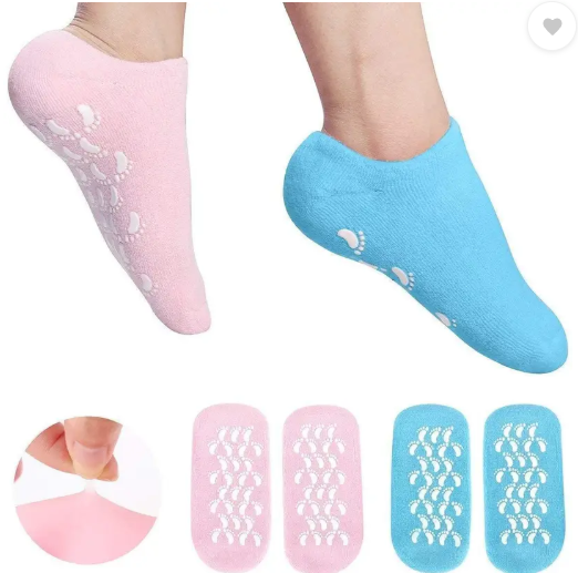 URSHIGAR Silicon Socks Heel for Crack Spa Socks for Women and Men, Feet Protector Foot Support  (Multicolor)