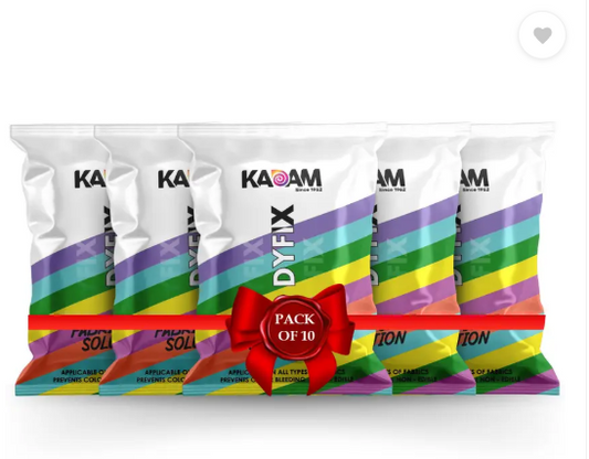 KADAM DyFix Fabric Care Solution (10 Sachets), Dye Fixative Agent, Fabric Colour Fixer  (10 x 15 ml)
