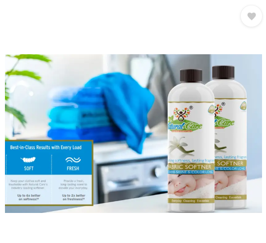 Natural Care Fluffy Fabric Conditioner (Softener)  (2 x 500 ml)