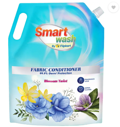 Smart Wash by Flipkart Fabric Conditioner Germ Protection Blossom Twist  (2 L)