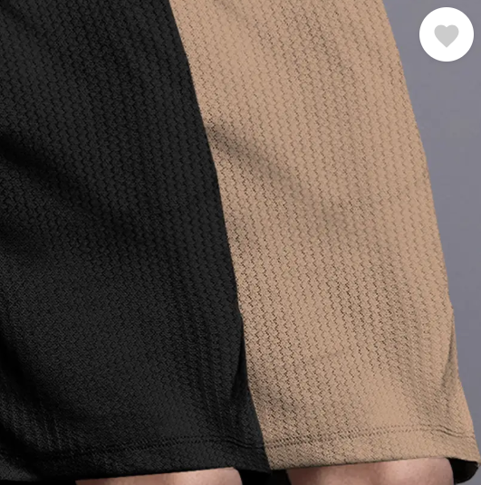 Pack of 2 Solid Men Black, Beige Regular Shorts
