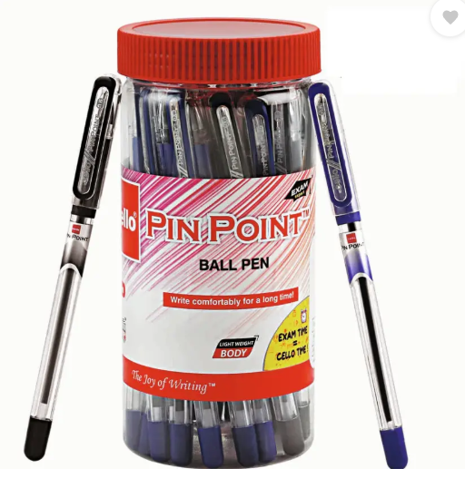 Cello Pinpoint Ball Pen  (Pack of 25, Ink Color - Multicolor)
